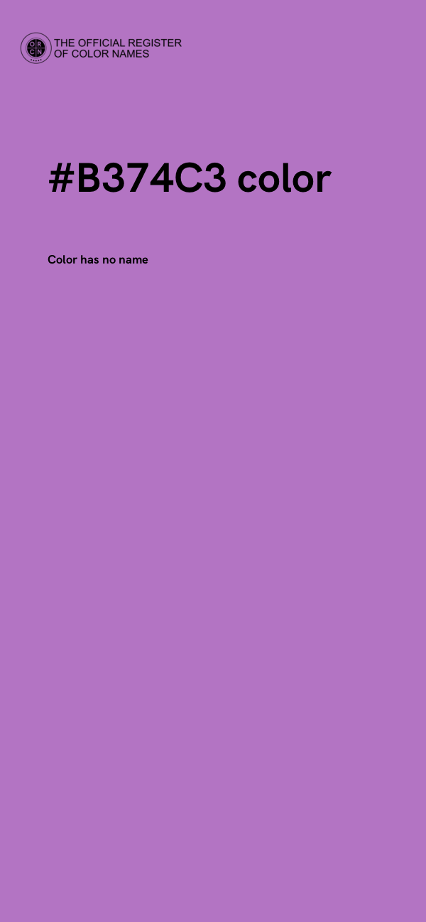 #B374C3 color image