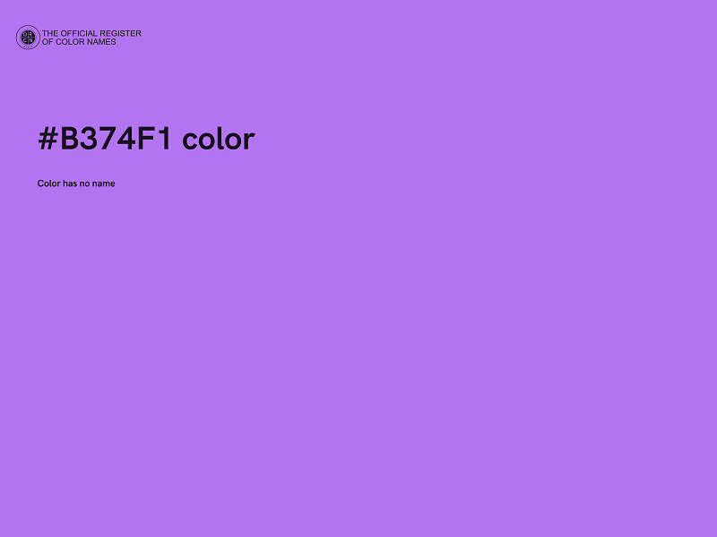 #B374F1 color image