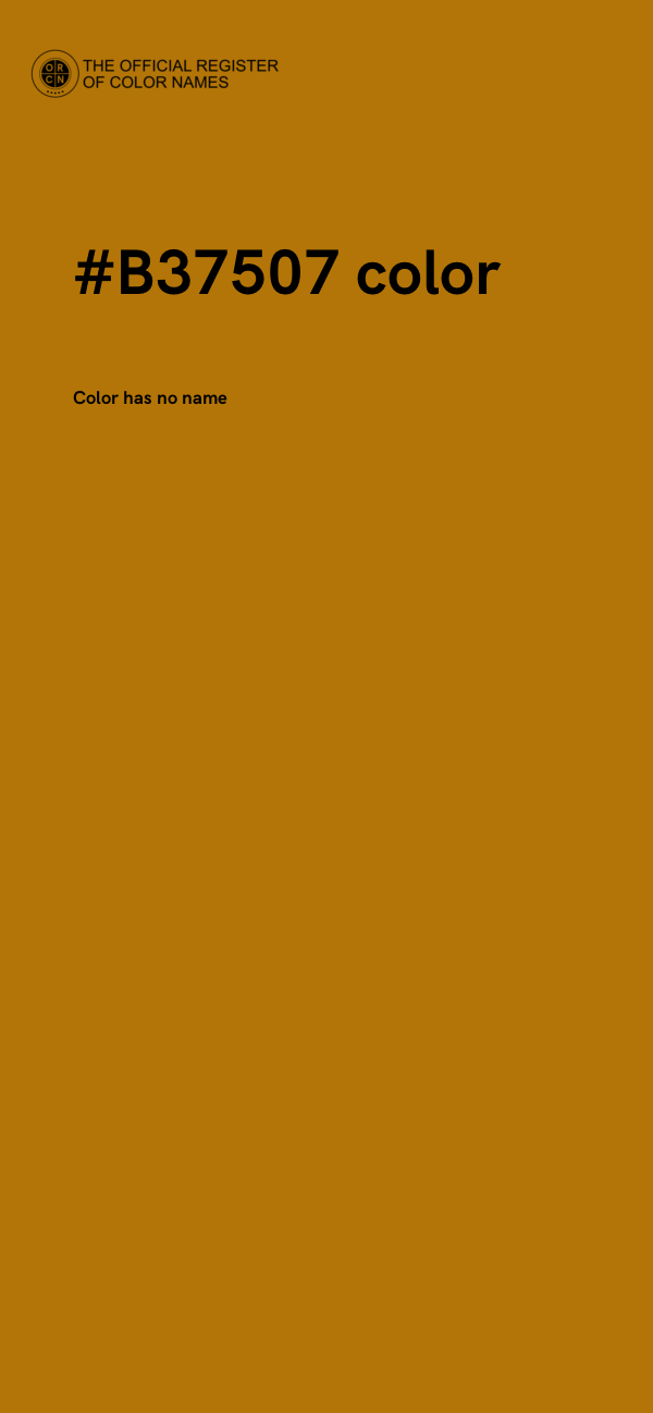#B37507 color image