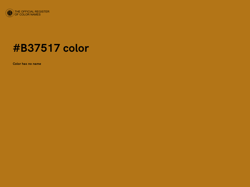#B37517 color image
