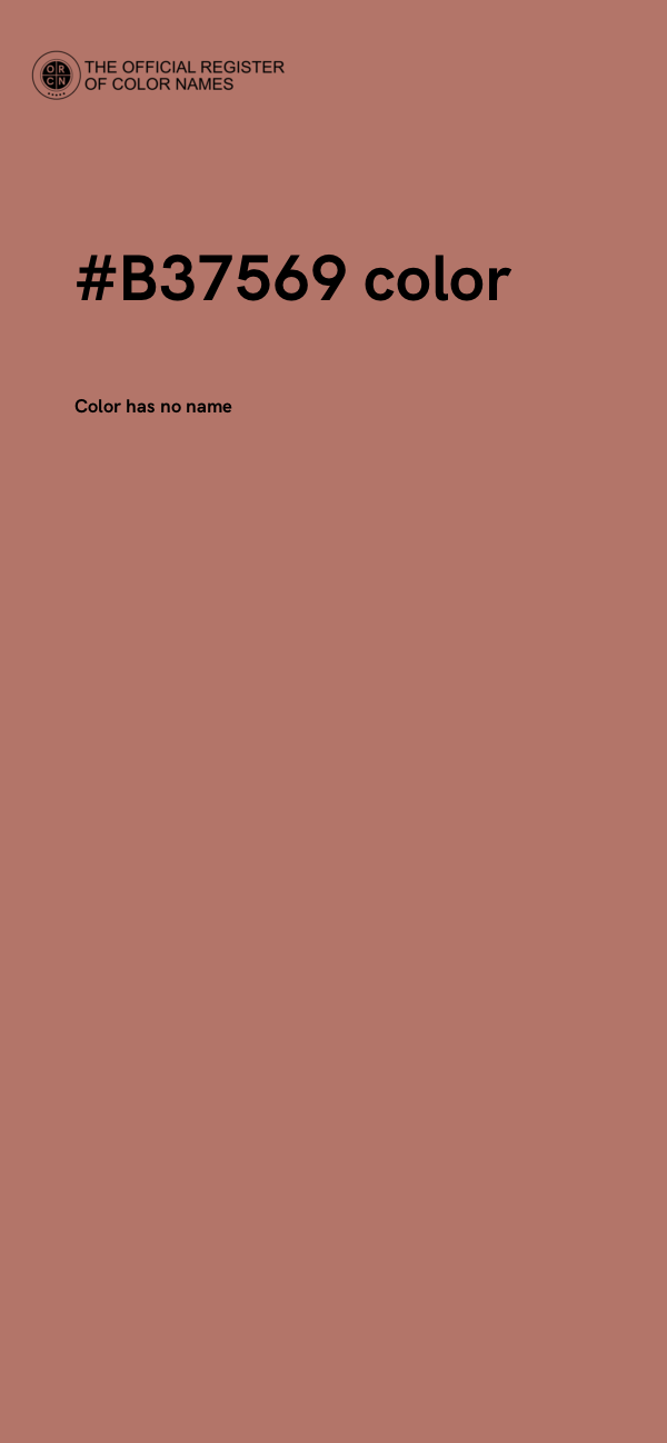 #B37569 color image