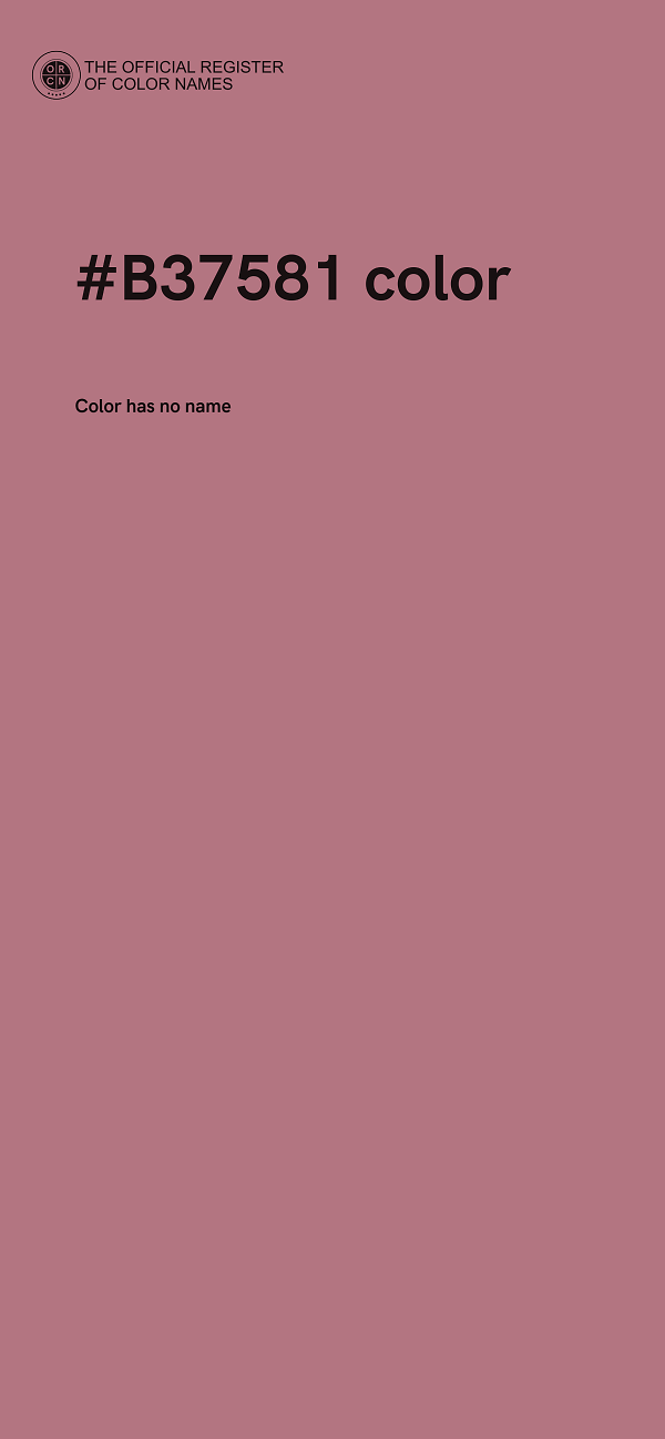 #B37581 color image