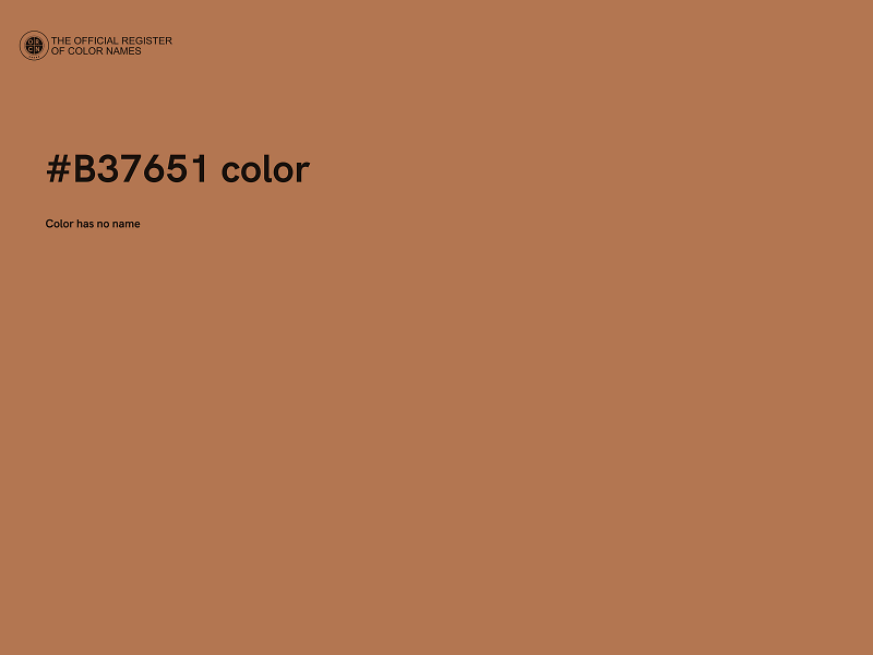 #B37651 color image