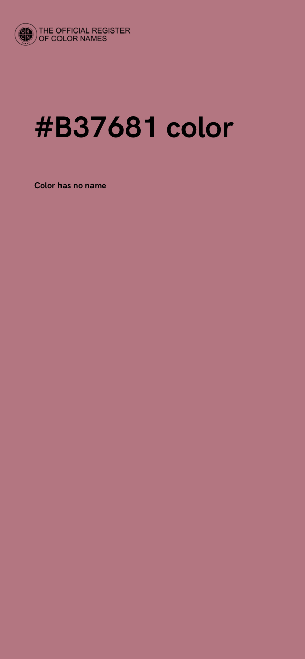 #B37681 color image