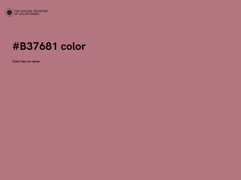 #B37681 color image