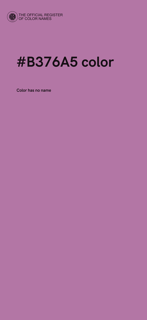 #B376A5 color image