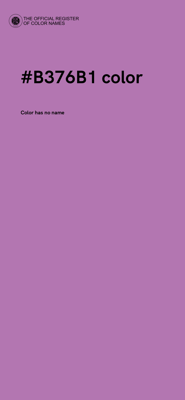 #B376B1 color image
