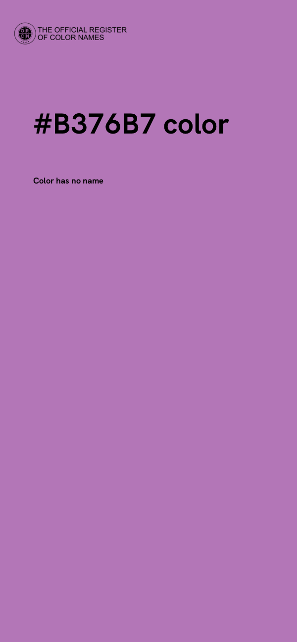 #B376B7 color image