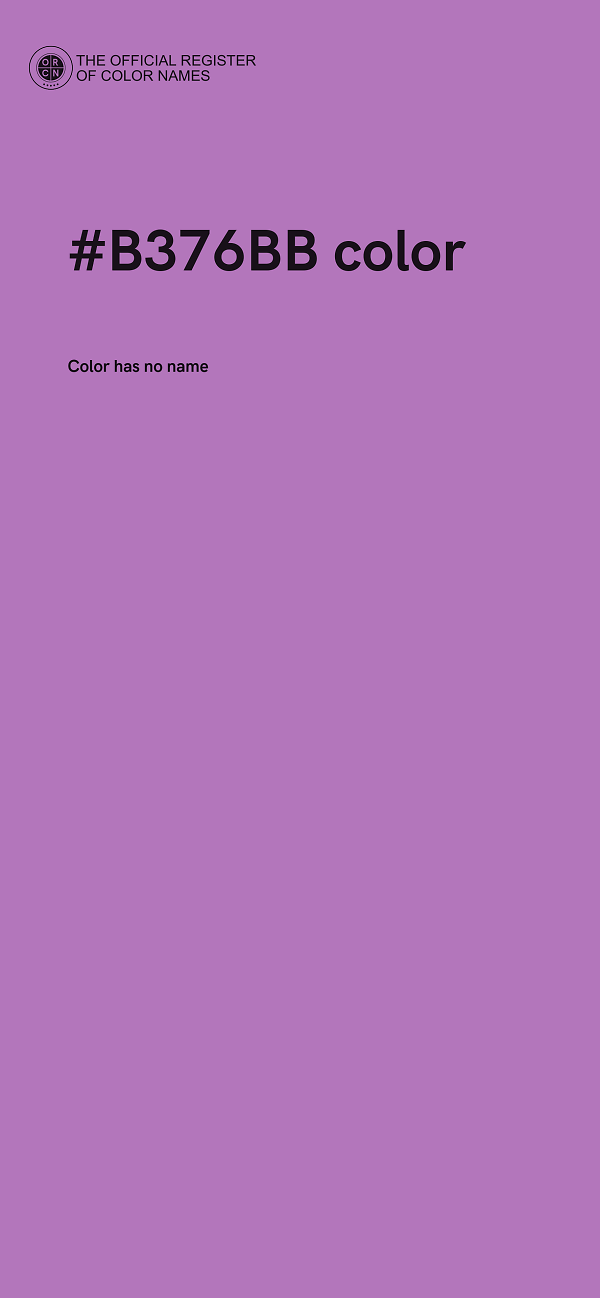 #B376BB color image