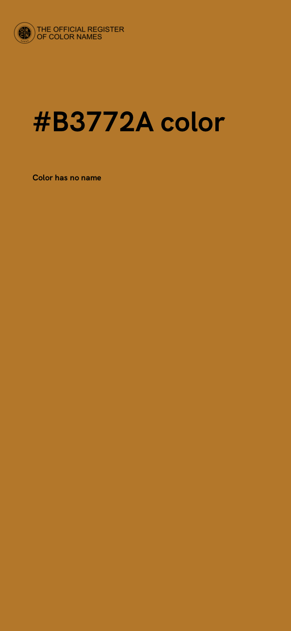#B3772A color image