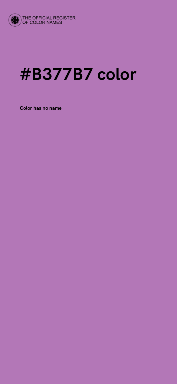 #B377B7 color image