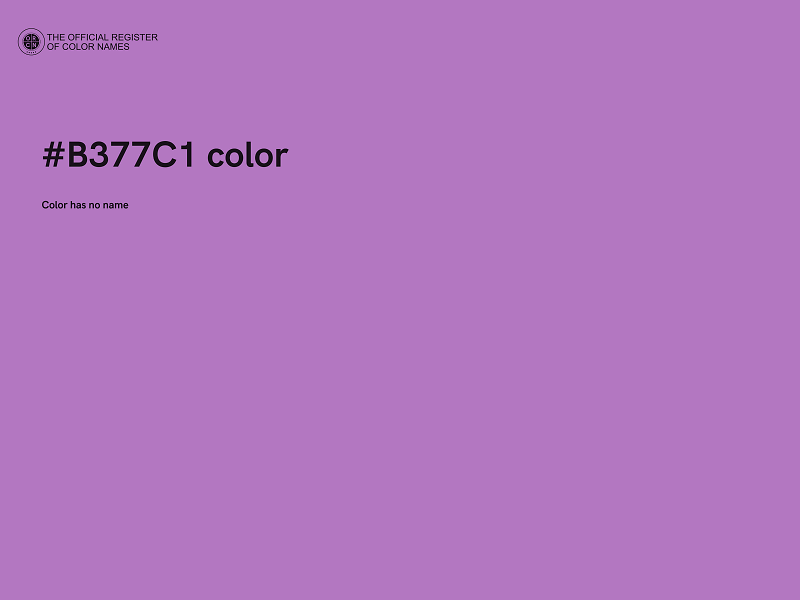 #B377C1 color image