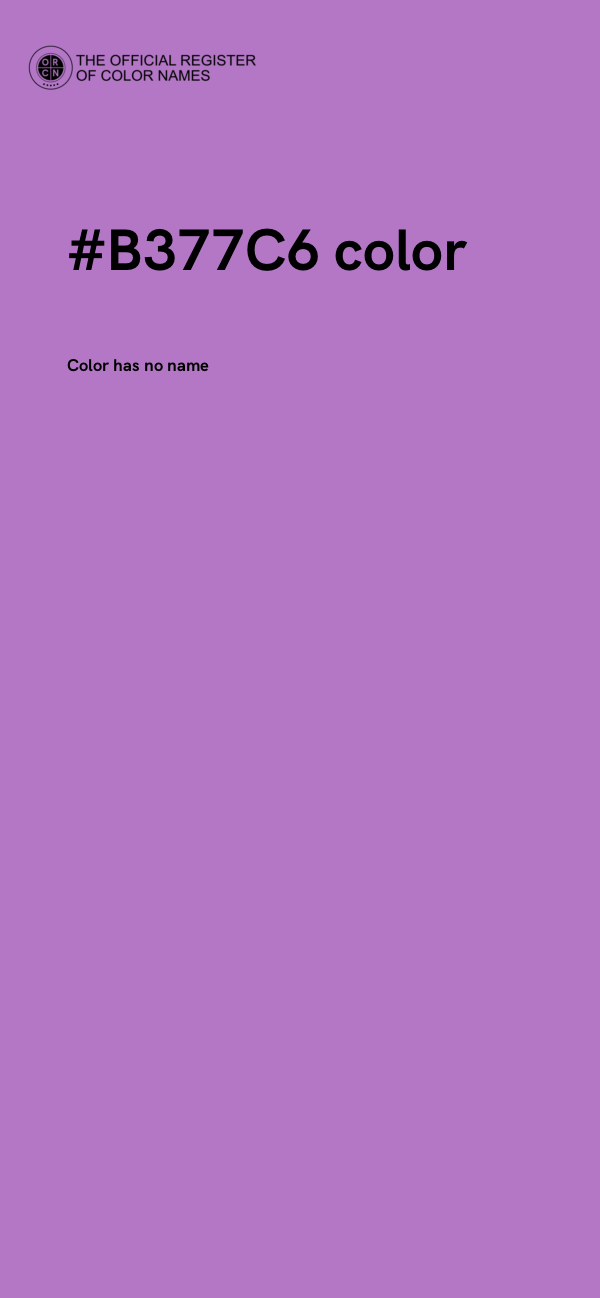 #B377C6 color image