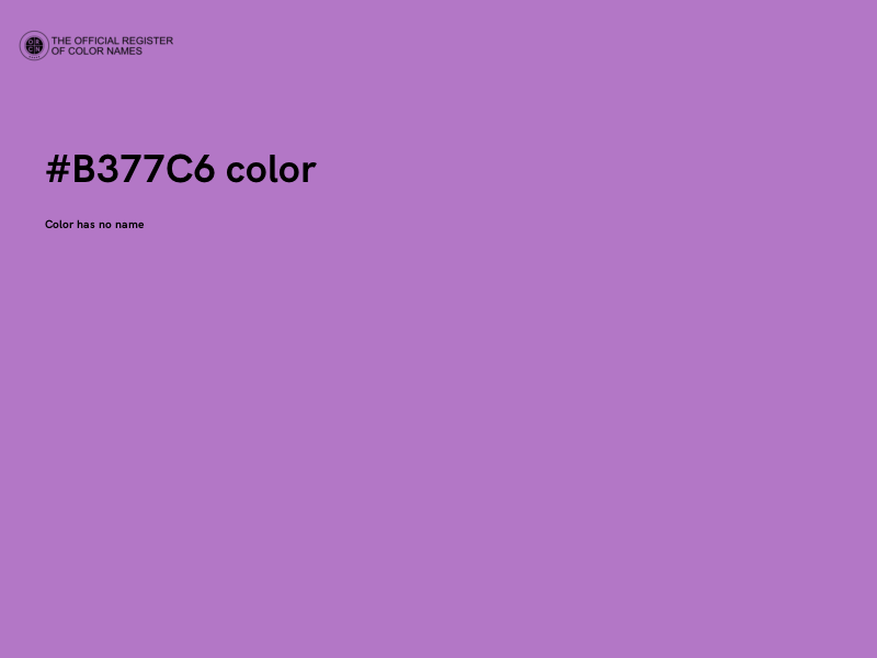 #B377C6 color image