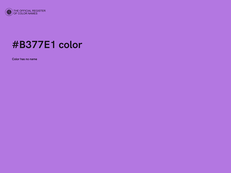 #B377E1 color image