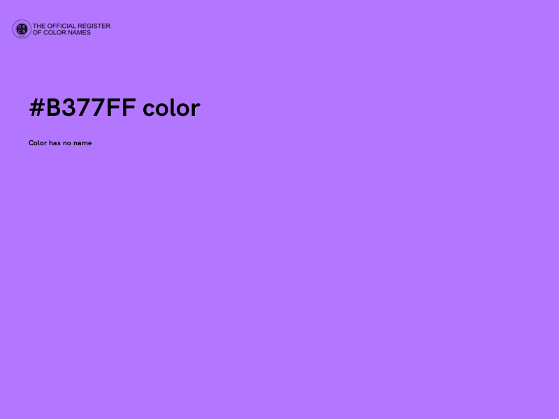 #B377FF color image