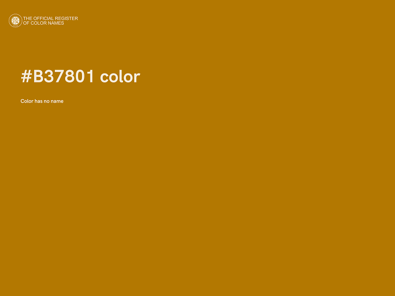 #B37801 color image