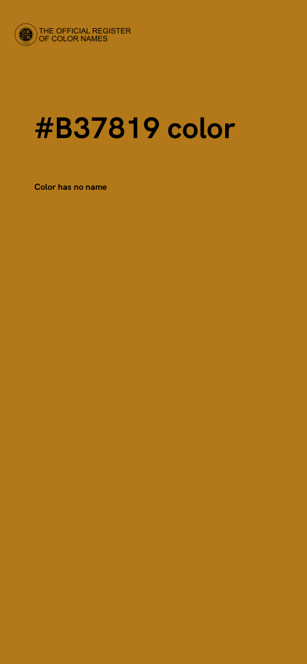#B37819 color image