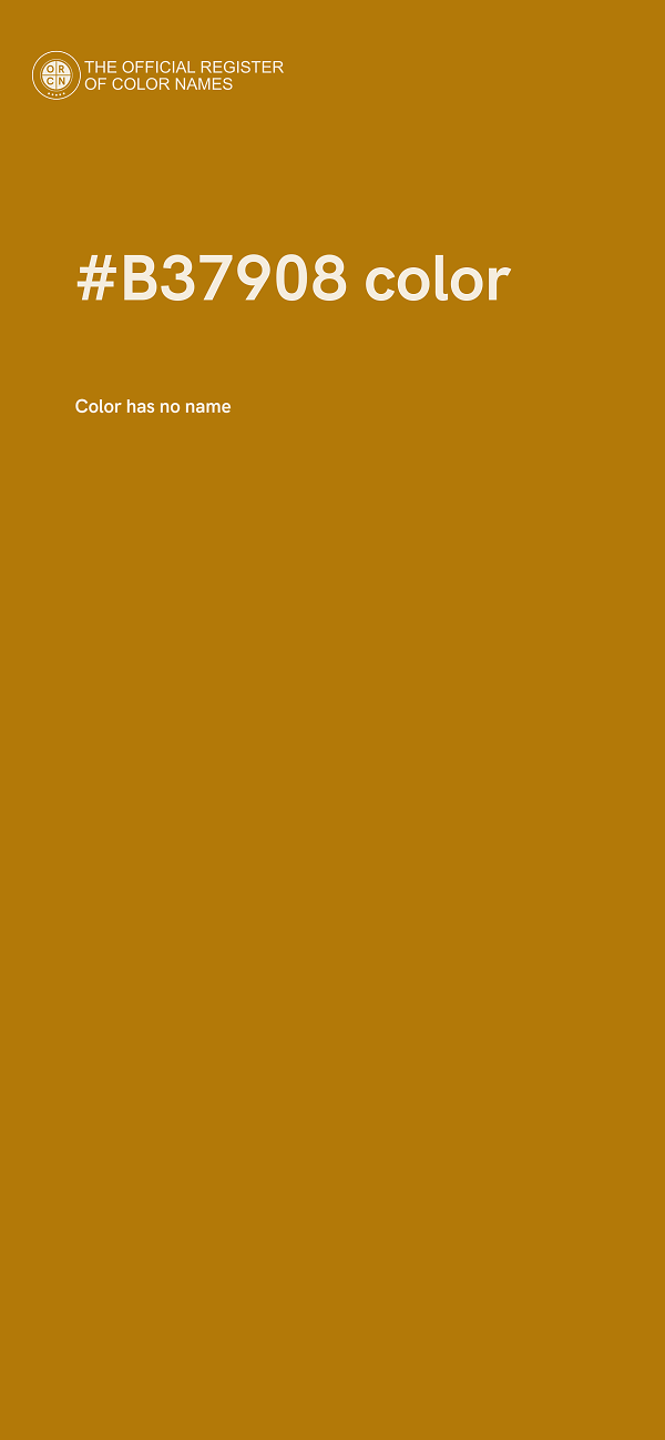 #B37908 color image