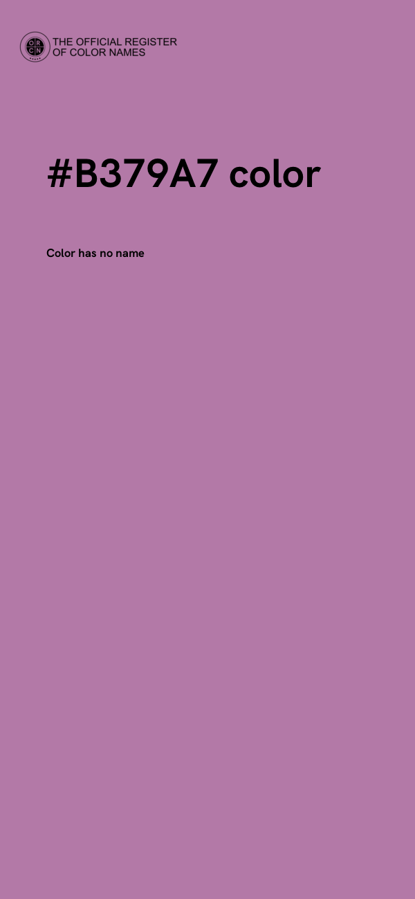 #B379A7 color image
