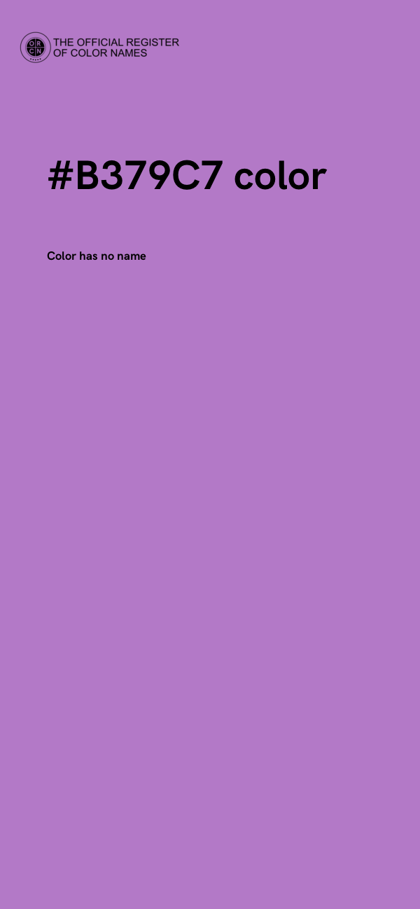 #B379C7 color image