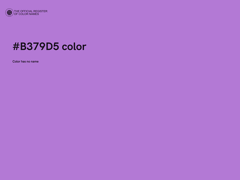 #B379D5 color image