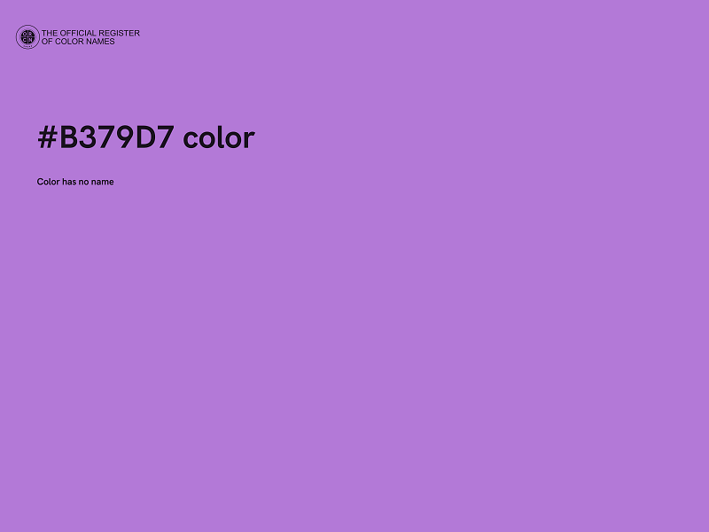 #B379D7 color image