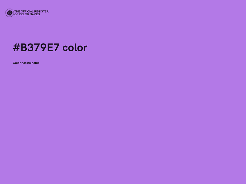 #B379E7 color image