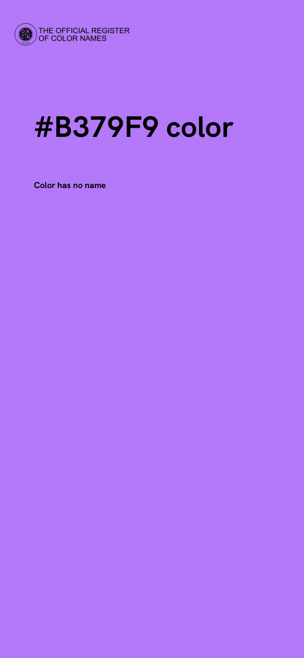 #B379F9 color image