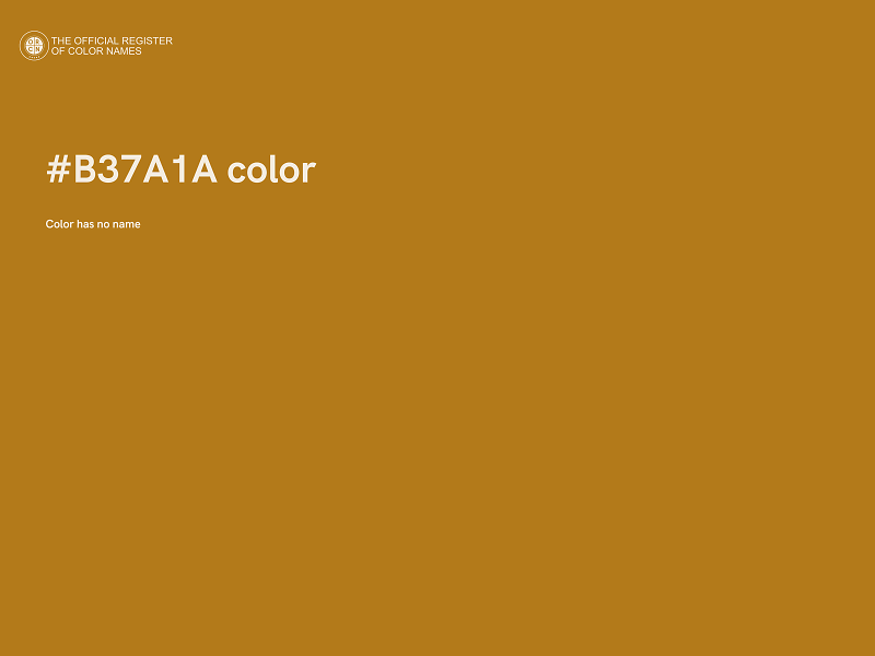 #B37A1A color image