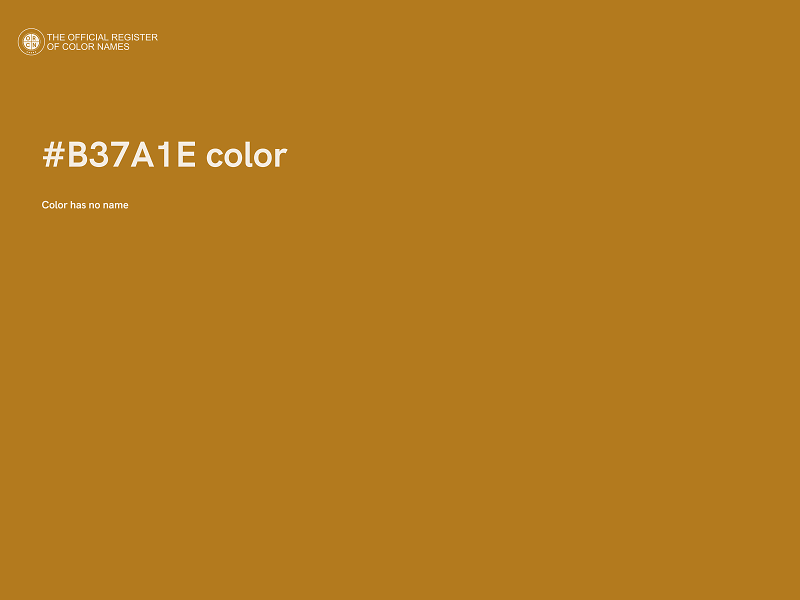 #B37A1E color image