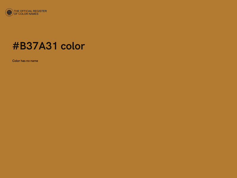 #B37A31 color image