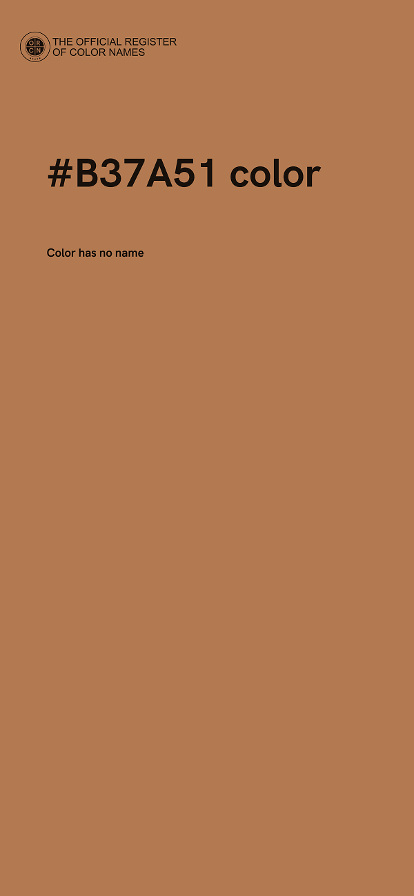 #B37A51 color image