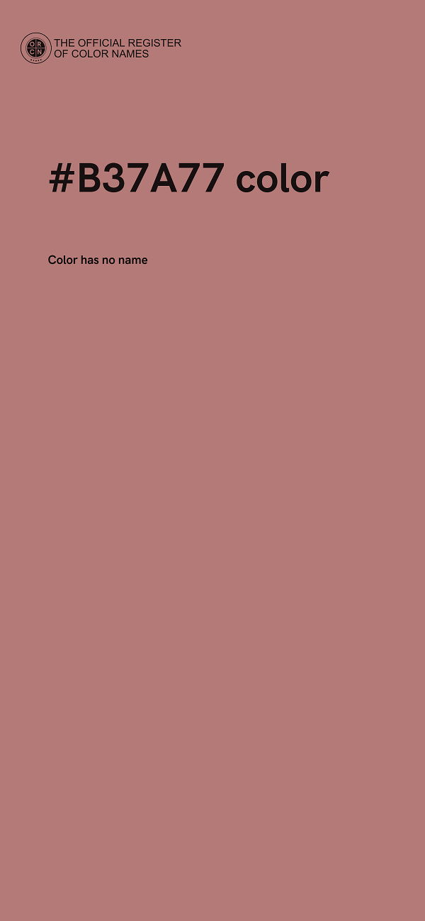 #B37A77 color image