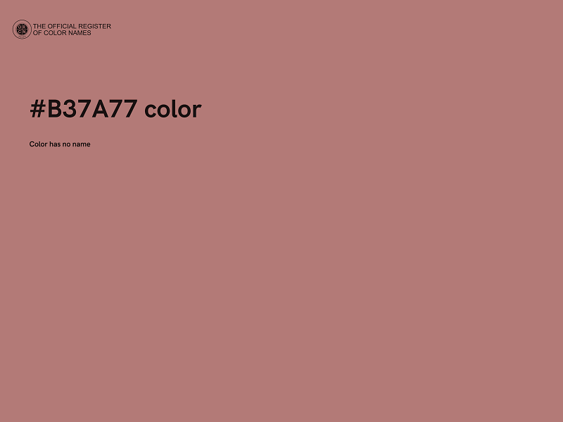 #B37A77 color image