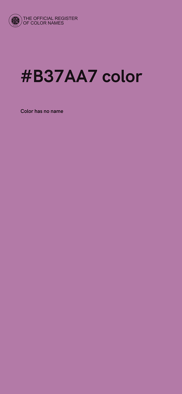 #B37AA7 color image