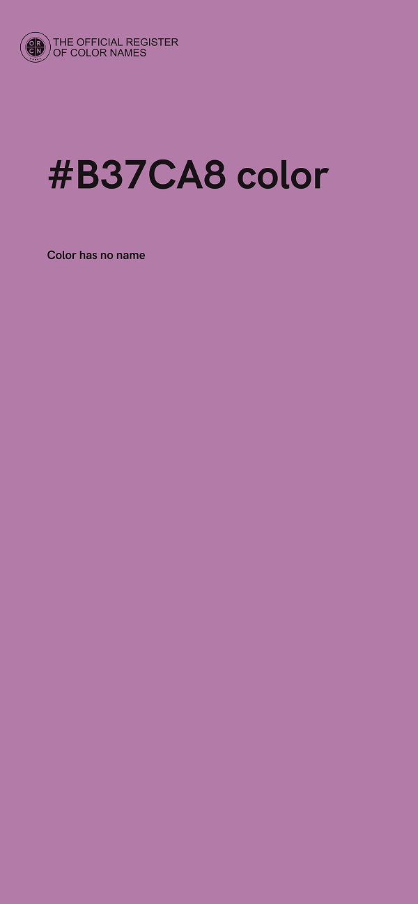 #B37CA8 color image