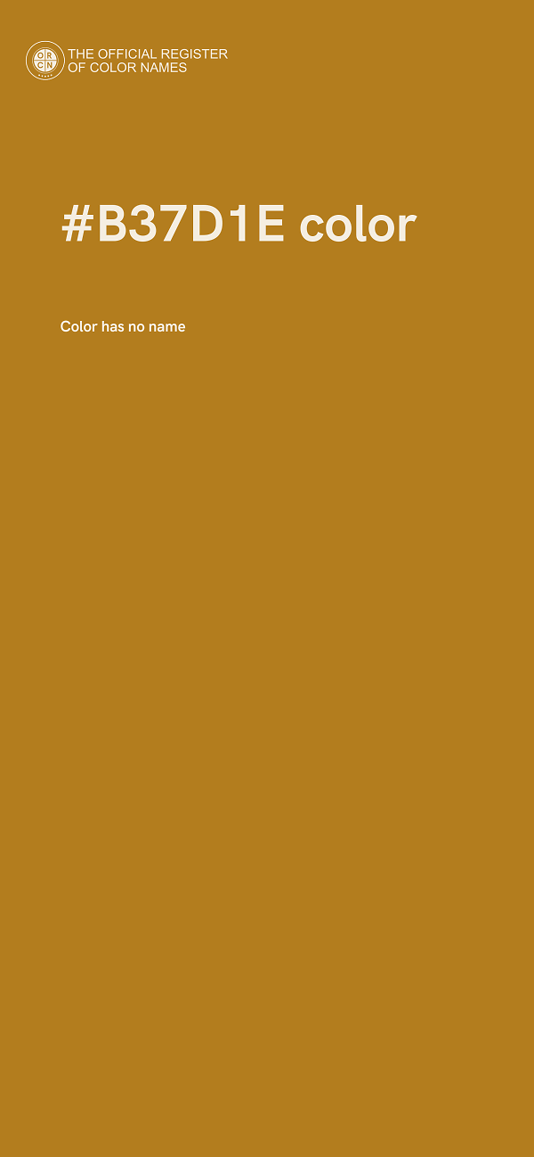 #B37D1E color image