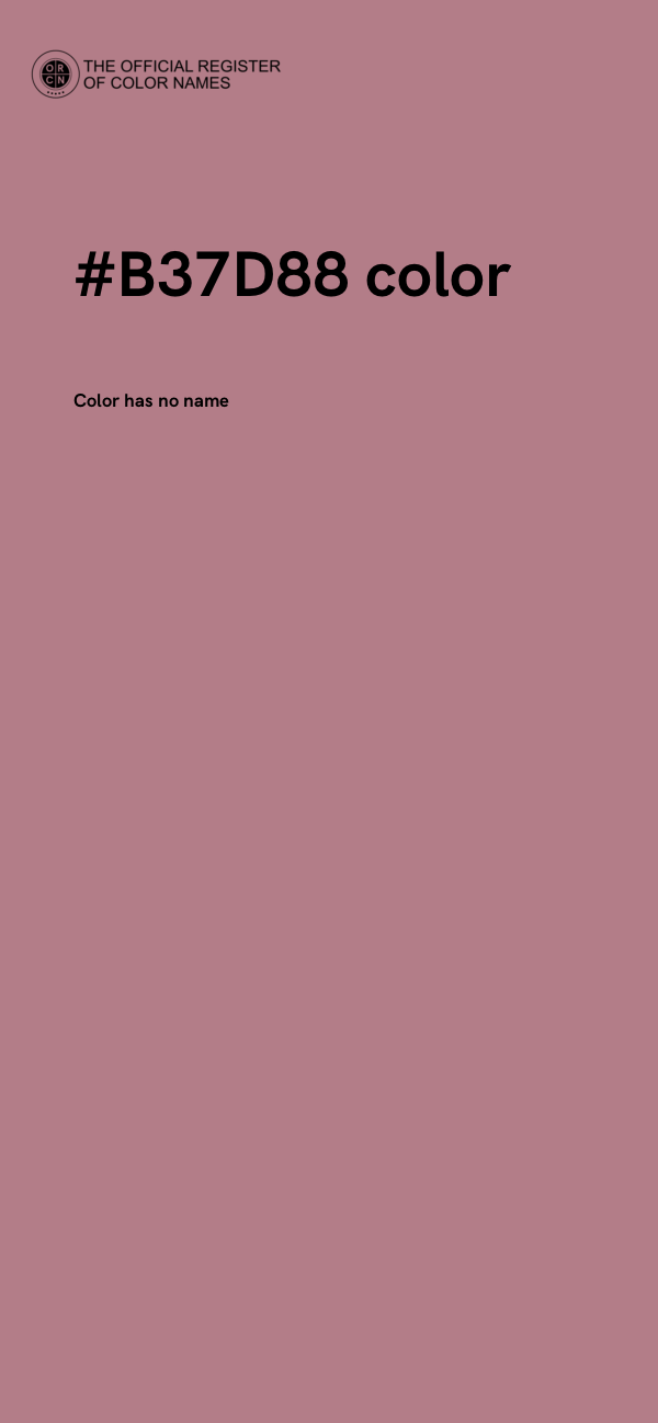 #B37D88 color image