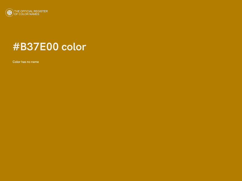 #B37E00 color image