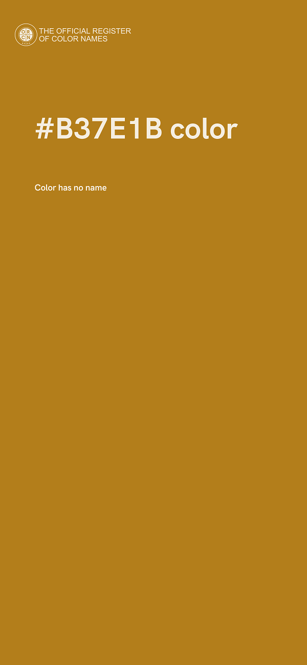 #B37E1B color image