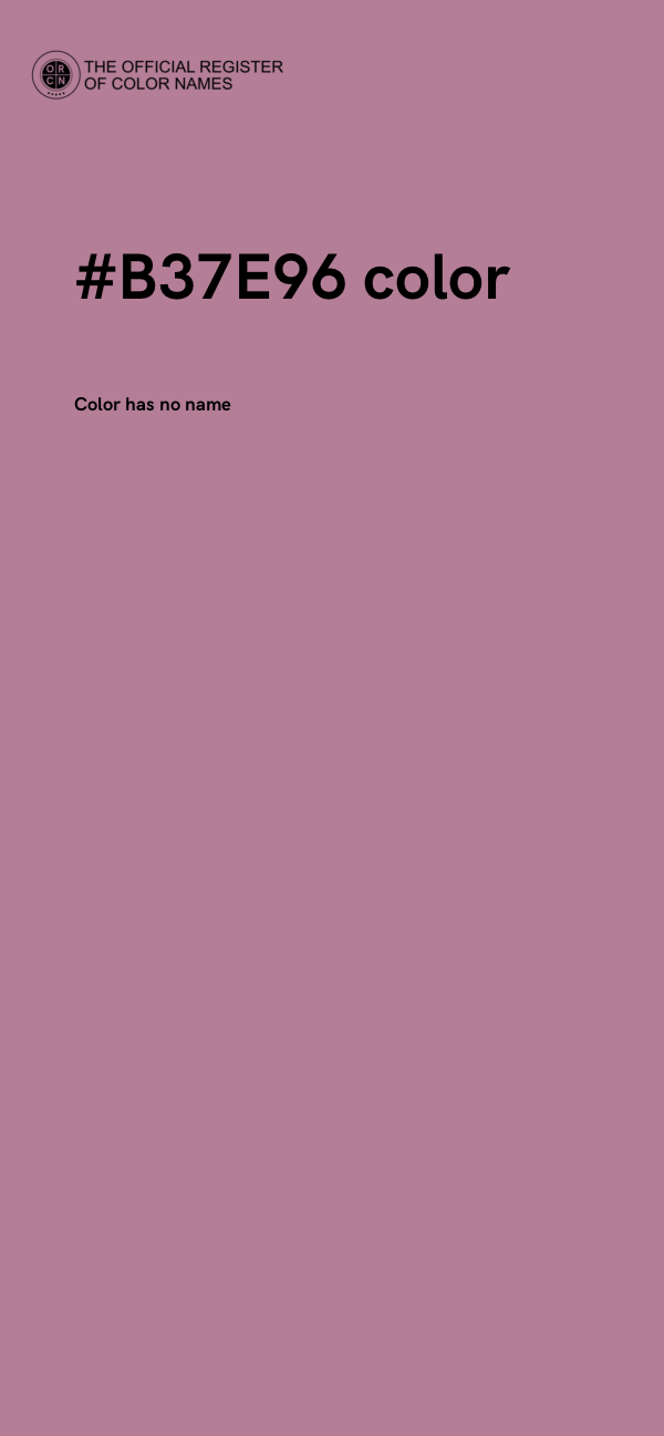 #B37E96 color image
