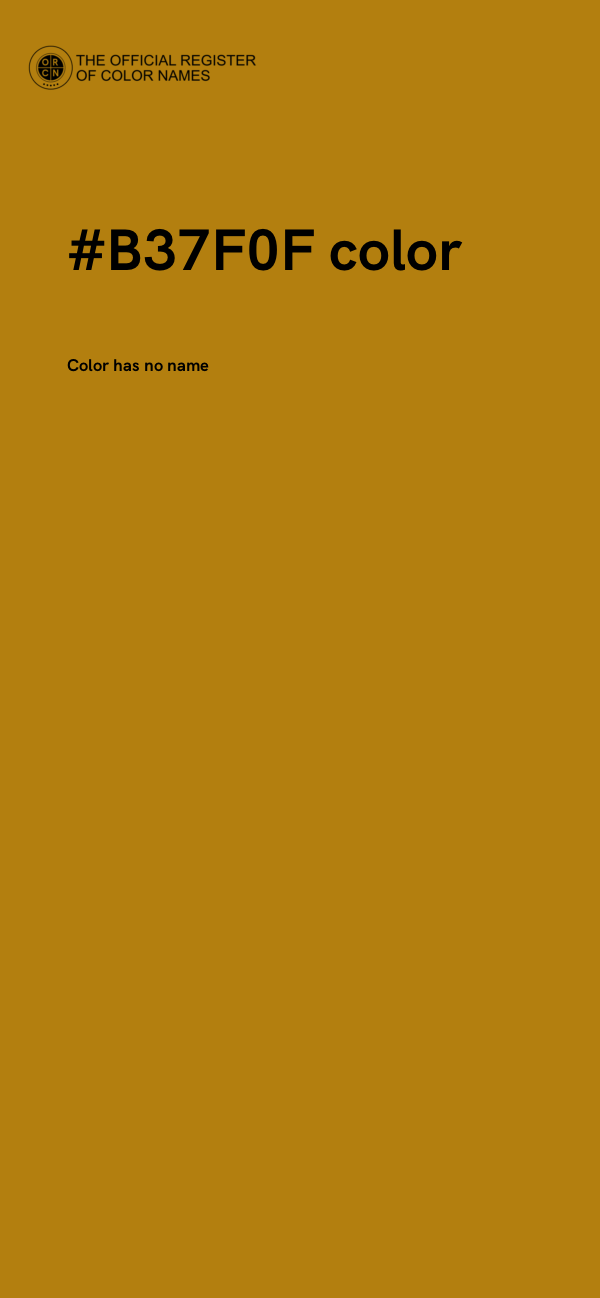 #B37F0F color image