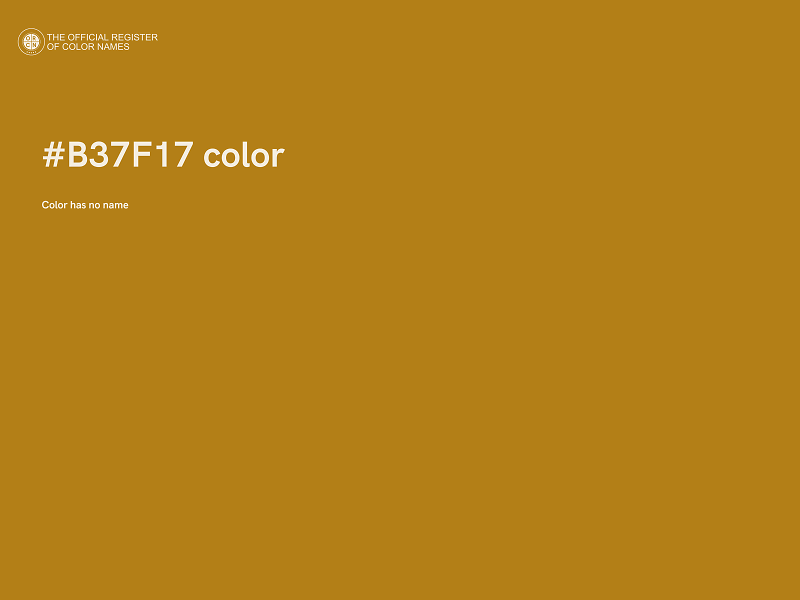 #B37F17 color image