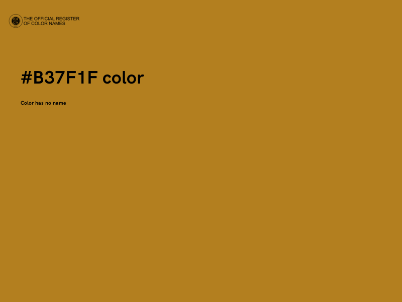 #B37F1F color image