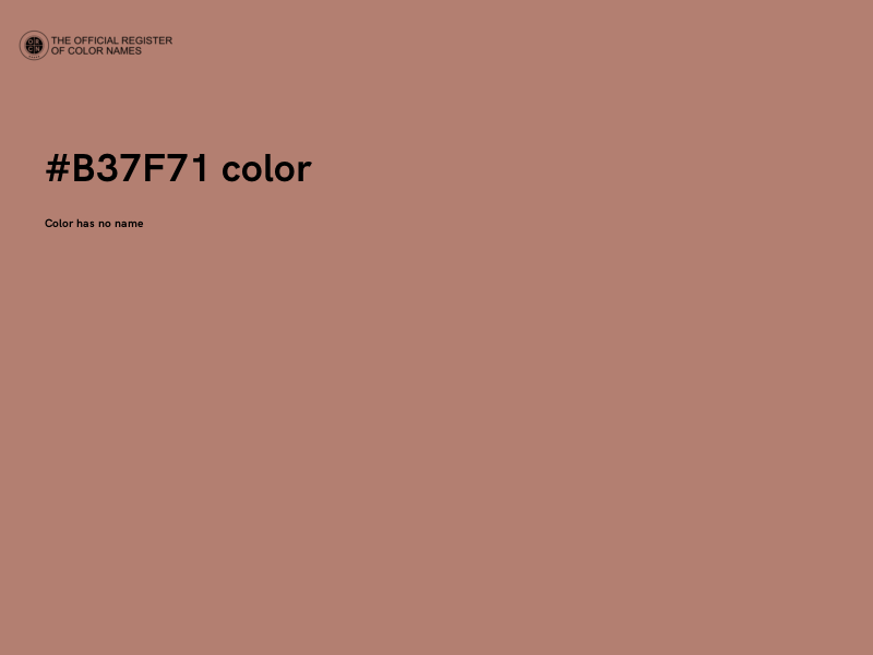 #B37F71 color image
