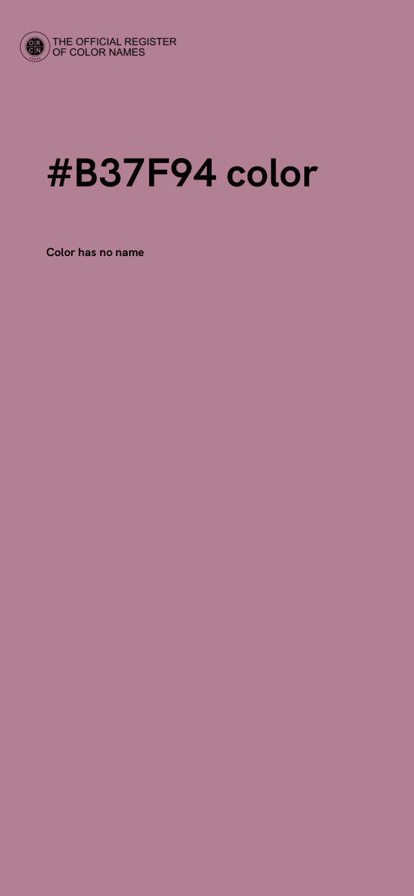 #B37F94 color image