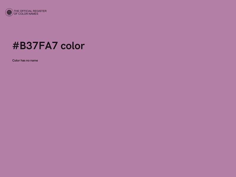 #B37FA7 color image