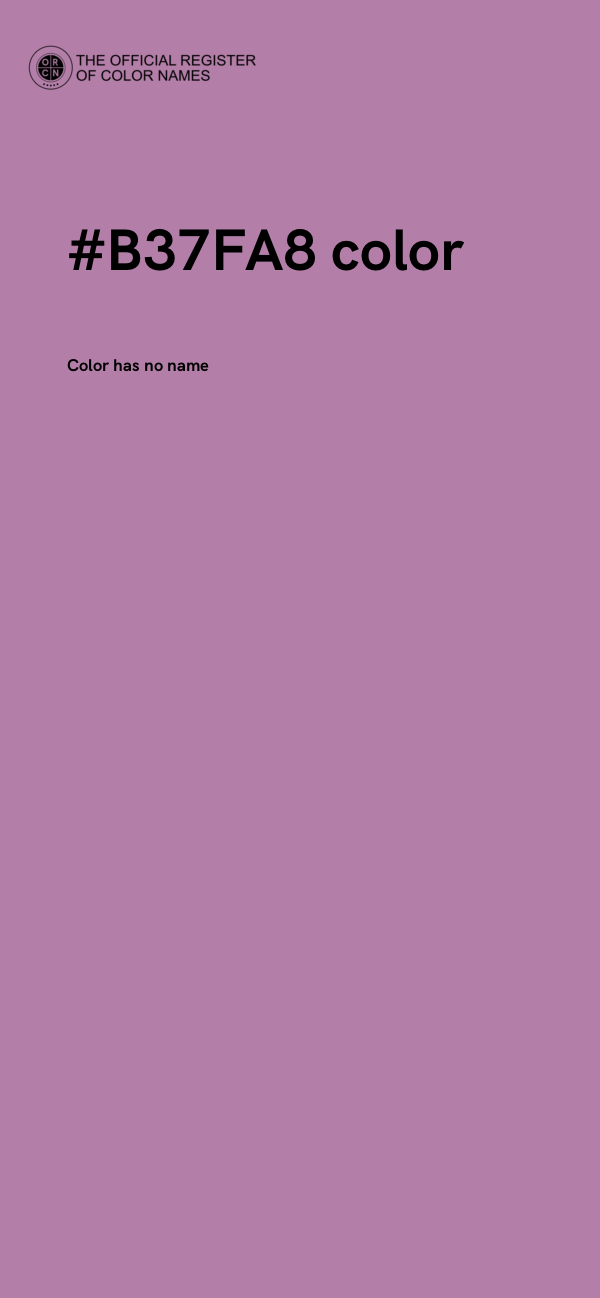 #B37FA8 color image