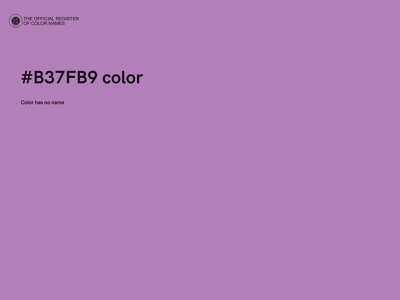 #B37FB9 color image